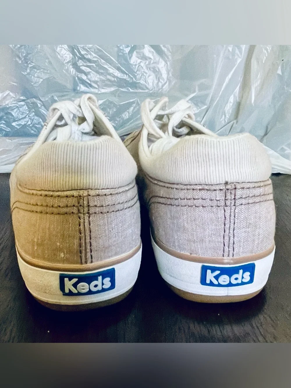 Keds Center II Walnut Chambray Sneaker | Size 9